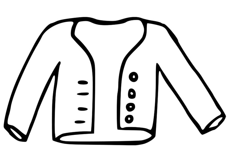 Coloring page coat