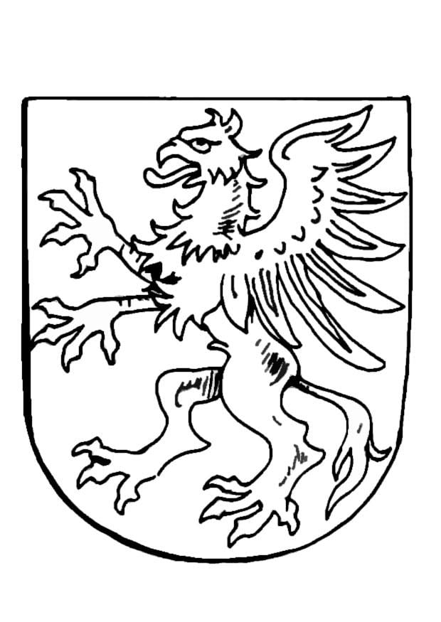 Coloring page coat of arms