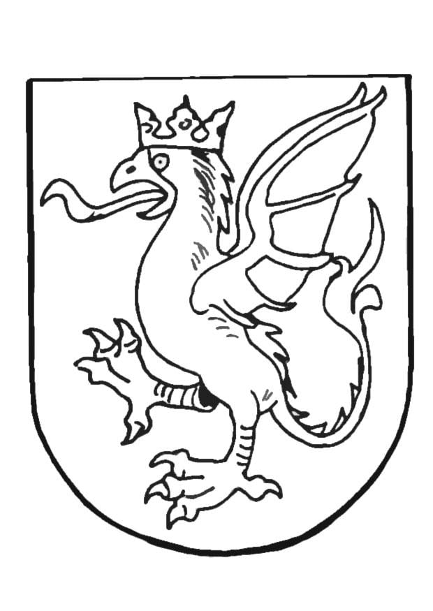 Coloring page coat of arms