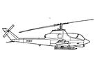 Coloring page cobra helicopter