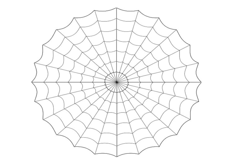 Coloring page cobweb