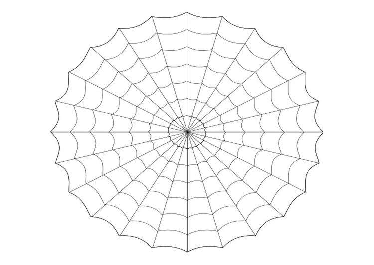 Coloring page cobweb