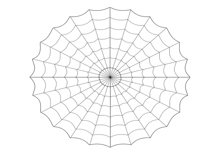 Coloring page cobweb