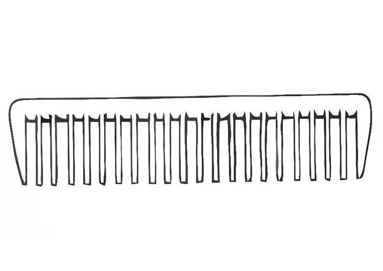 Coloring page comb