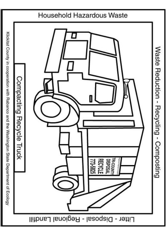 compacting recycle truck