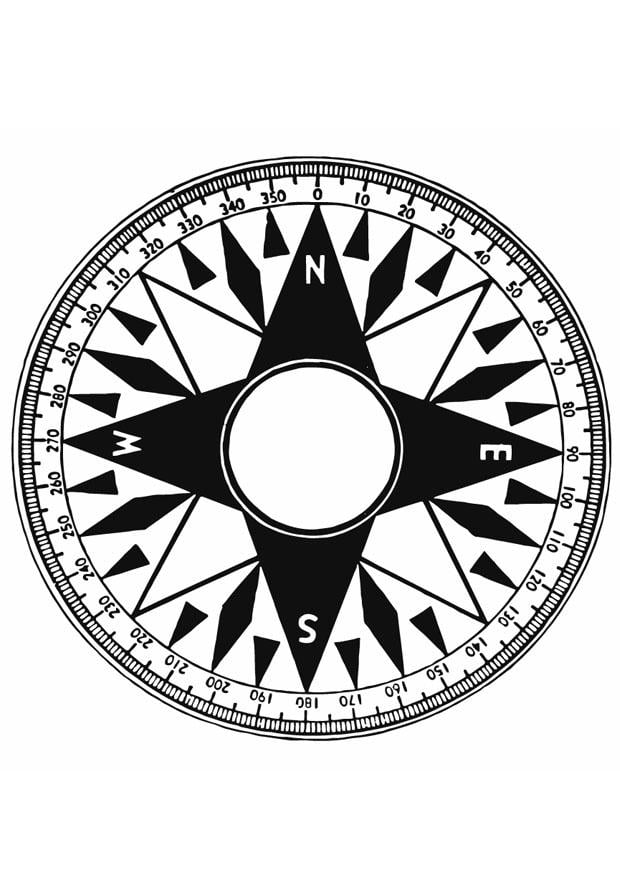 Coloring Page compass - free printable coloring pages - Img 12932