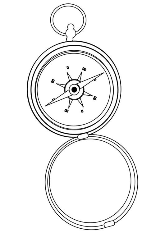 Coloring Page compass - free printable coloring pages - Img 12932