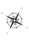 Coloring pages compass