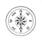 Coloring page compass