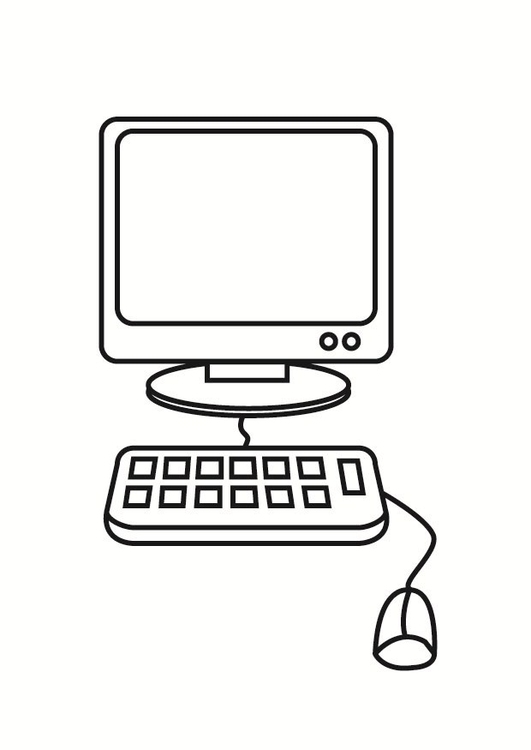 Coloring page computer