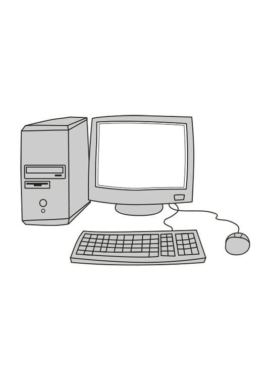 Coloring page computer