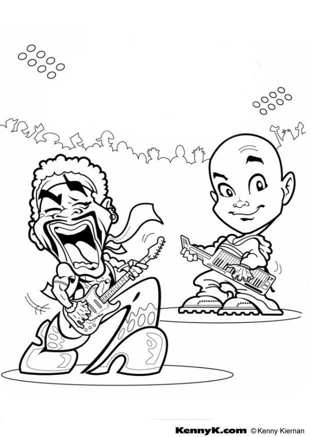 Coloring page concert