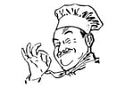 Coloring pages cook