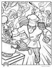 Coloring page cook