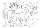 coloring-page cool cat
