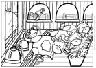 Coloring page cow 4