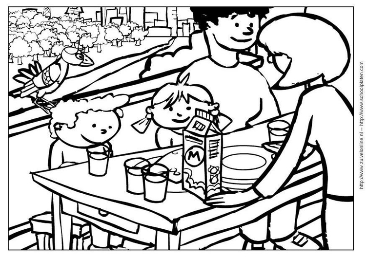 Coloring page cow 9