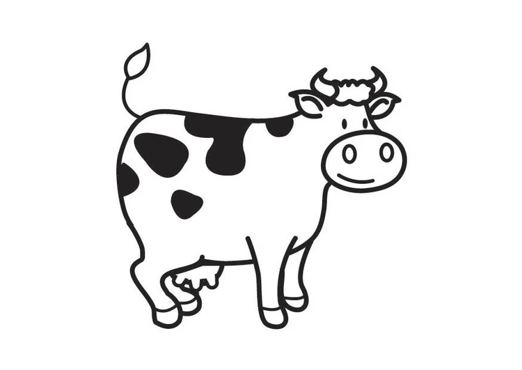 Coloring page Cow