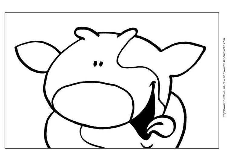 Coloring page cow