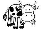 Coloring page cow