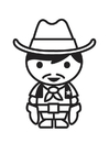 Coloring pages Cowboy