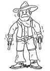 Coloring pages cowboy