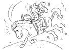 Coloring pages cowboy 