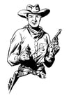 Coloring pages cowboy