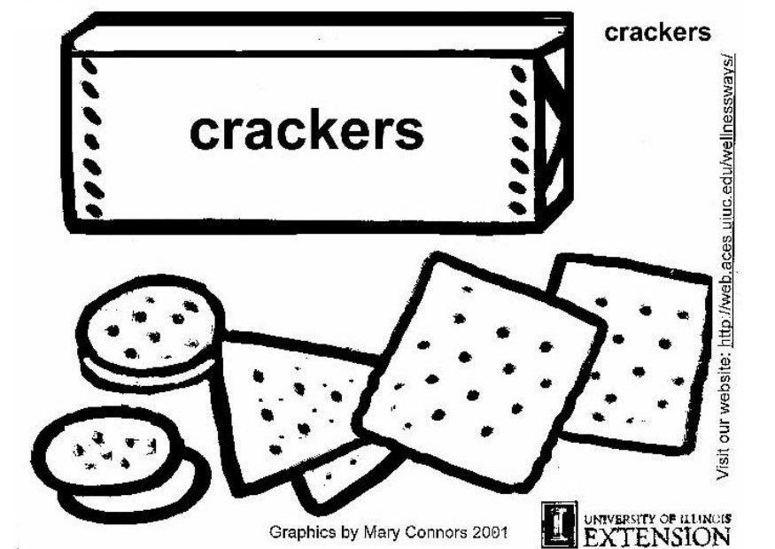 Coloring page crackers
