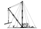 Coloring pages crane - crane arm