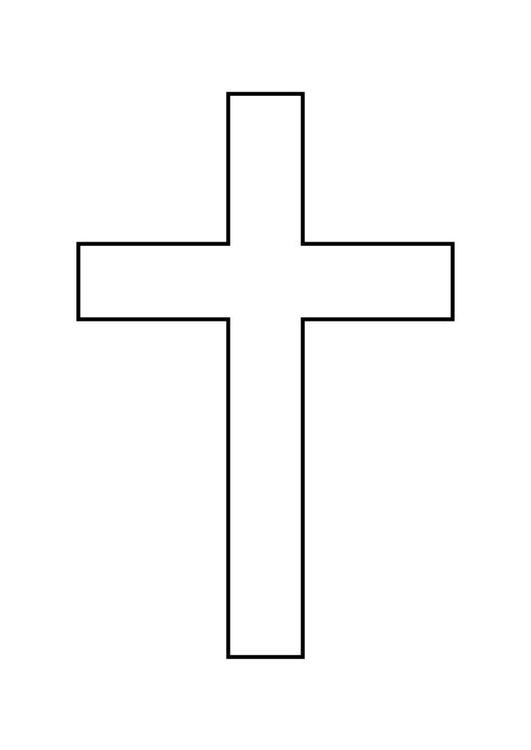 Coloring page cross