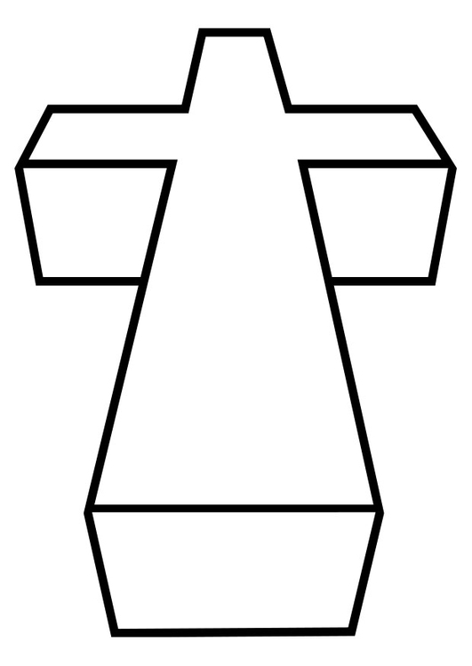 Coloring page cross