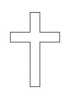 Coloring page cross