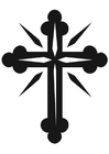 Coloring page cross