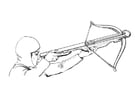 Coloring pages crossbow