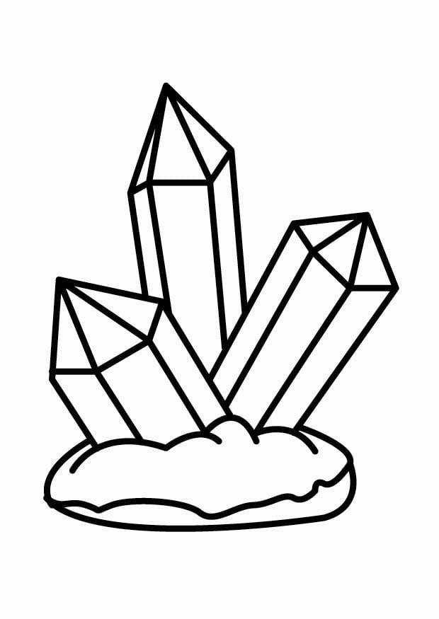 Coloring page crystal