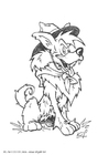 Coloring page cub scout