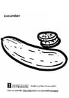 Coloring pages cucumber