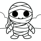 cute Halloween mummy