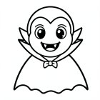 cute Halloween vampire
