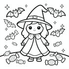 cute Halloween witch