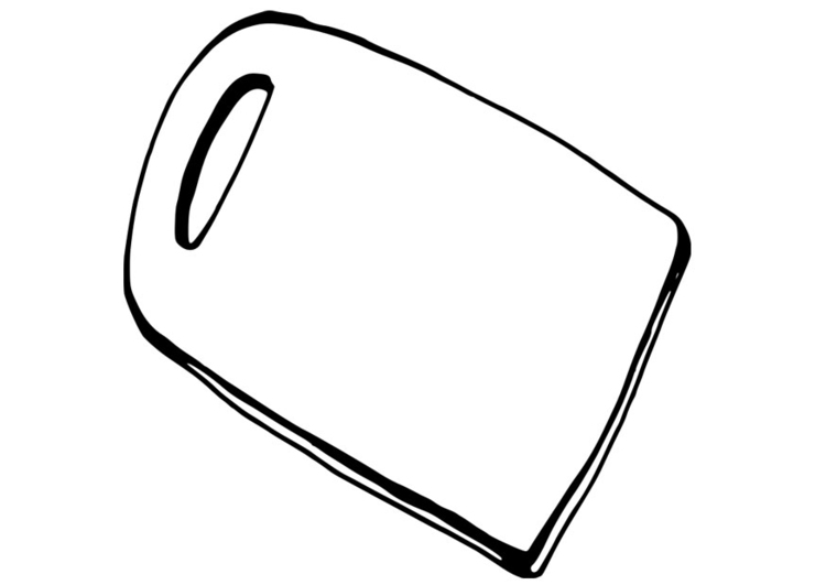 Coloring page cutting board