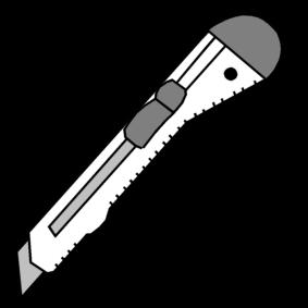 Coloring page cutting knife