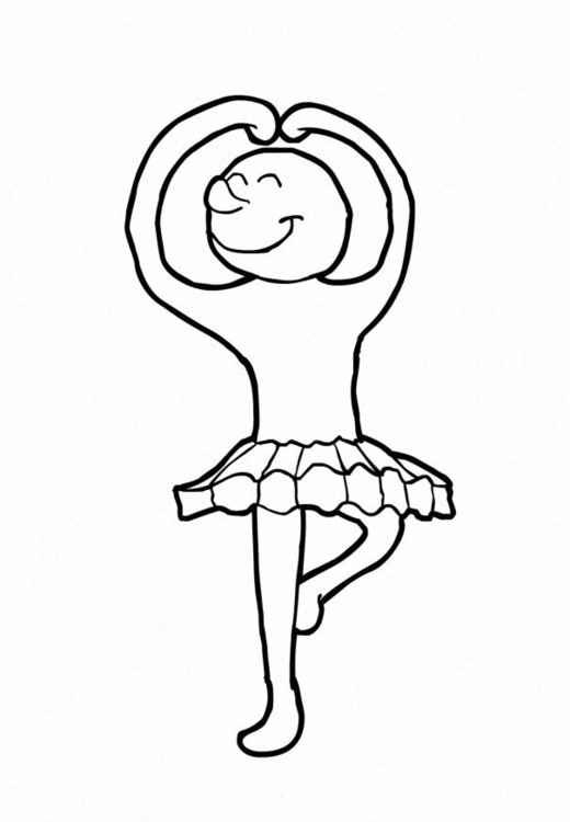 Coloring page Dance