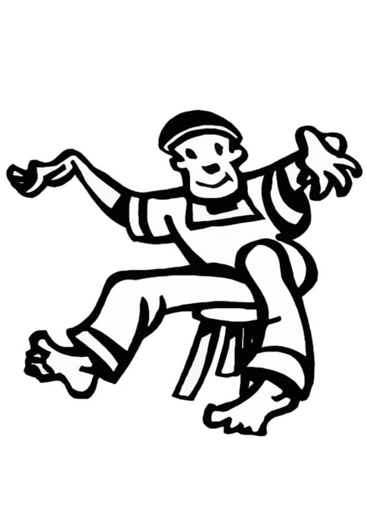 Boy Dancer Coloring Page - Coloring Page Dancing Free Coloring Pages