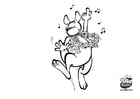 Coloring pages dancing