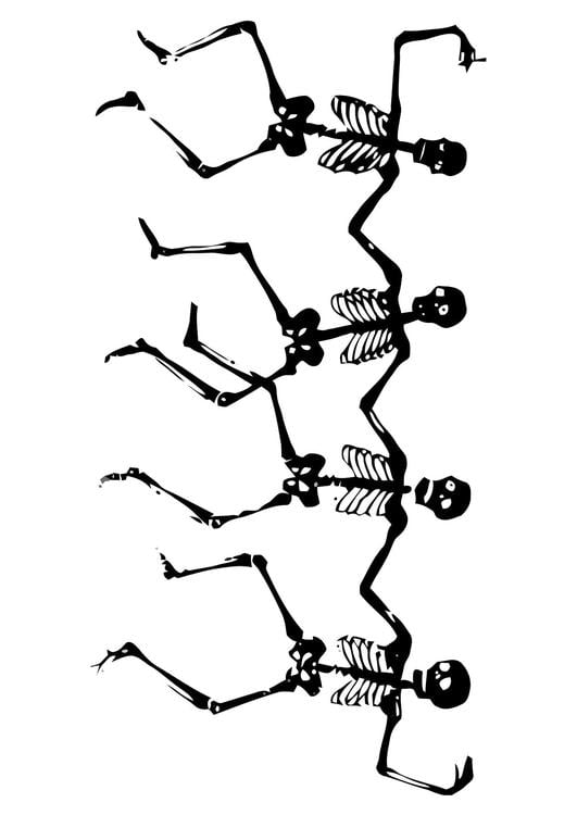 dancing skeletons