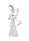 Coloring pages daughter of Ramses II