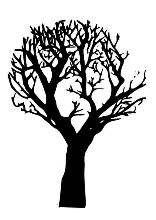 Coloring page dead tree