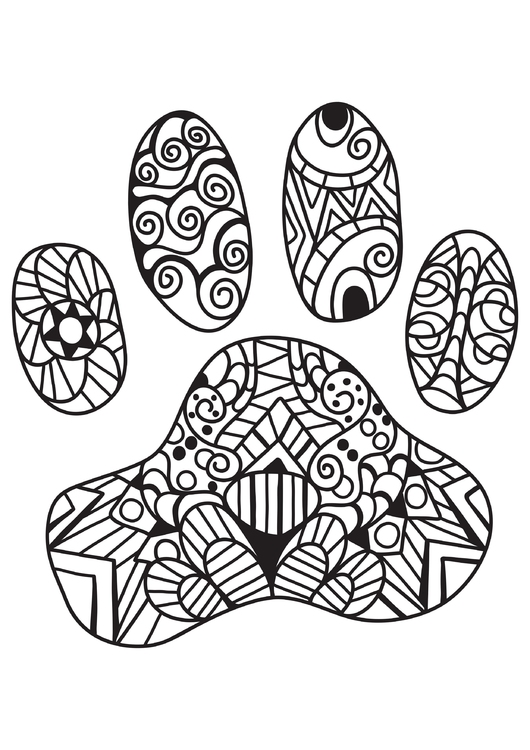 Coloring page decoration